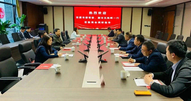 安康市委常委、副市長陳暉一行蒞臨西安安康商會調(diào)研指導